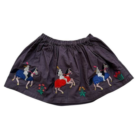 NWT Mini Boden Embroidered Corduroy Knights Skirt Size 4-5y - Picture 3 of 4